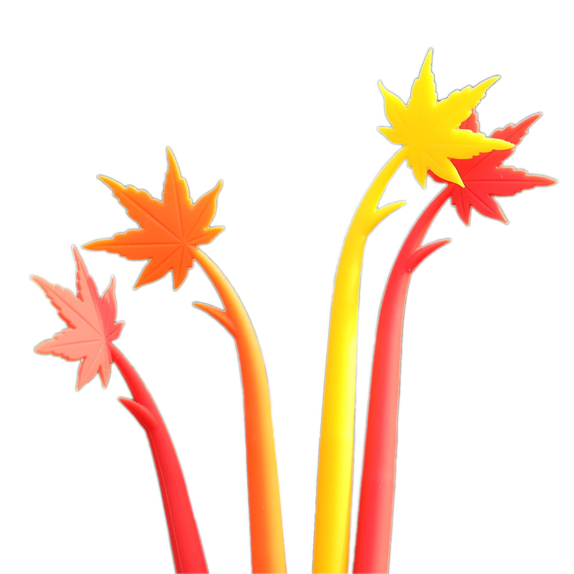 Wholesale Silicone Maple Leaf Gel Pen